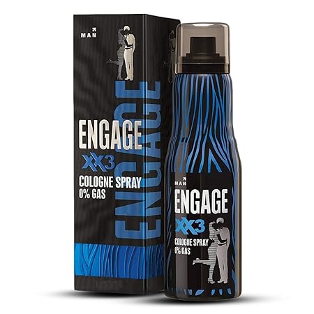 Engage XX3 Cologne No Gas Perfume for Men | Spicy Woody Skin Friendly Long Lasting Cologne