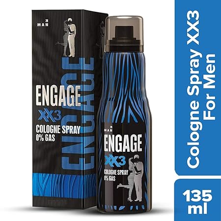 Engage XX3 Cologne No Gas Perfume for Men | Spicy Woody Skin Friendly Long Lasting Cologne