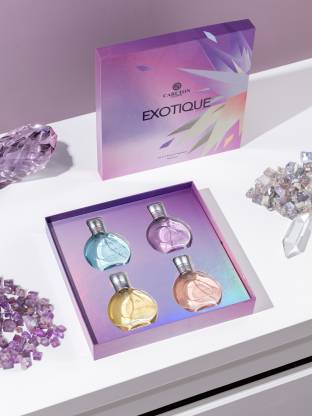 Carlton London Exotique Gift Pack Premium Fragrance For Women, Pack of 4
