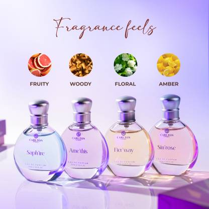Carlton London Exotique Gift Pack Premium Fragrance For Women, Pack of 4