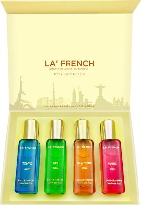 La French City Of Dream Luxury Perfume Gift For Men, Pack of 4