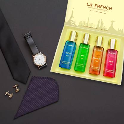La French City Of Dream Luxury Perfume Gift For Men, Pack of 4