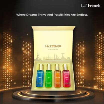 La French City Of Dream Luxury Perfume Gift For Men, Pack of 4