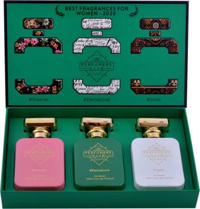 Perfumers Club Best Fragrance for Women Dreamer EternalLove and Iconic Pack of 3 | Long Lasting Premium Combo