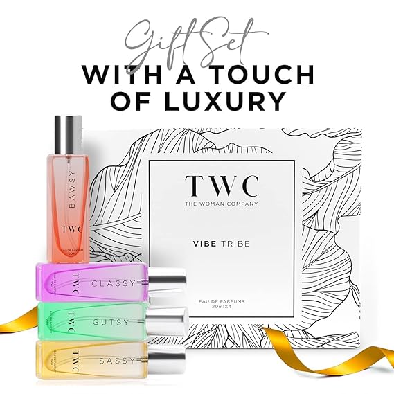 The Woman Company Specially Curated Perfume Gift Set for Women Pack of 4 | Long Lasting Curated Floral Variety Combo