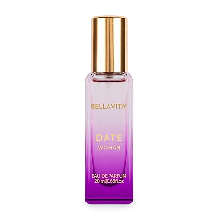 Bella Vita Luxury Date Woman Eau De Parfum Travel Size with Pink Pepper Jasmine and Vanilla | Floral Fruity Long Lasting Fragrance