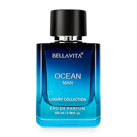 Bella Vita Luxury OCEAN Man Eau De Parfum with Bergamot Melon Rose and Musk | Premium Fresh Aquatic Long Lasting EDP