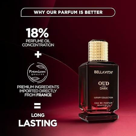 Bella Vita Luxury OUD DARK and OUD GOLD Eau De Parfum Intense | Smokey Woody Oriental Long Lasting Fragrance for Men