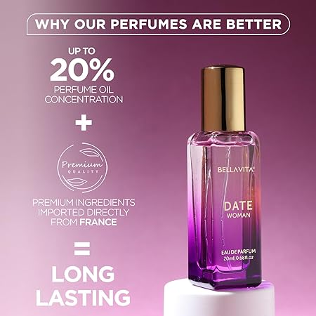 Bella Vita Luxury Women Skai Aquatic and Date Liquid Perfume Combo with Bergamot | Long Lasting EDC EDP Fragrance Pack of 2