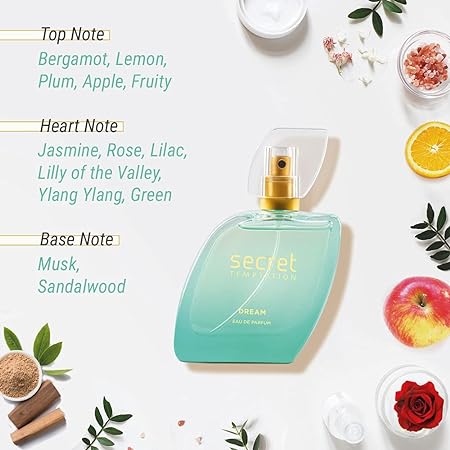 Secret Temptation Dream Eau De Parfum for Women | Premium Floral Long Lasting Romantic Perfume
