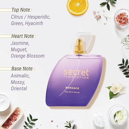 Secret Temptation Romance Eau De Parfum for Women | Premium Long Lasting Floral Romance Perfume