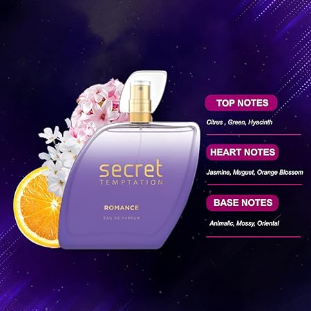 Secret Temptation Romance Perfume for Women 100ml | Long Lasting Everyday Floral Romantic Fragrance