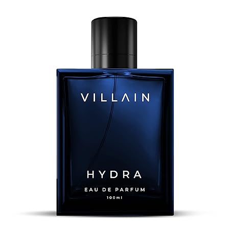 Villain Hydra Perfume Eau De Parfum for Men | Bold Aquatic Long Lasting Premium Fragrance