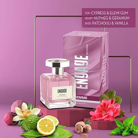 Engage Moments Luxury Perfume Gift Pack of 2 for Men and Women | Fresh Floral Long Lasting Wedding Anniversary Combo