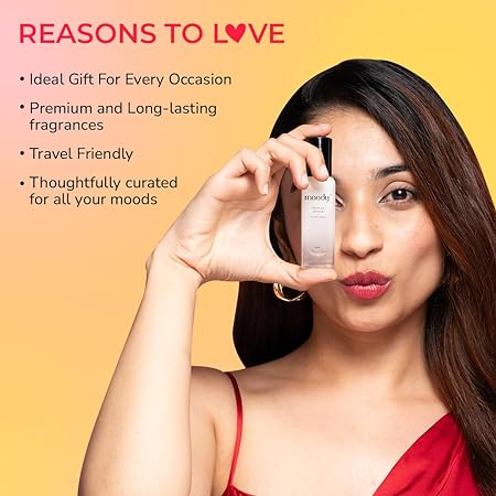 Moody Perfume for Women Eau De Parfum Pack of 4 | Travel Friendly Long Lasting Valentine's Perfume Combo