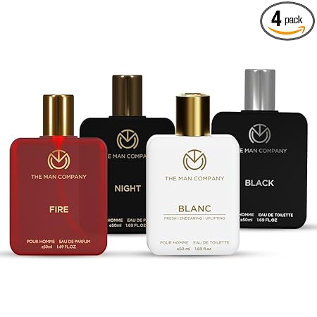 The Man Company Perfume Gift Set for Men A Gentleman's Choice Pack of 4 | Long Lasting Premium Variety Combo