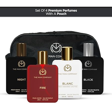 The Man Company Perfume Gift Set for Men A Gentleman's Choice Pack of 4 | Long Lasting Premium Variety Combo