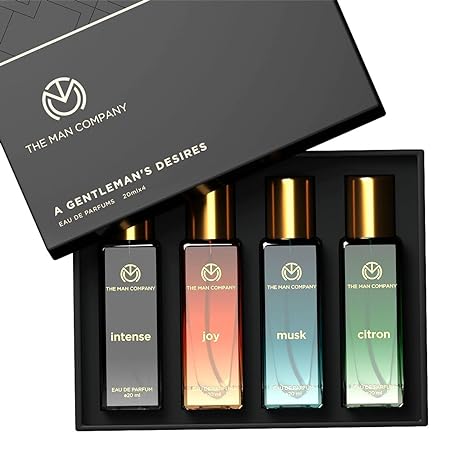The Man Company Specially Curated Perfume Gift Set A Gentlemen's Desire Pack of 4 | Travel Long Lasting Combo