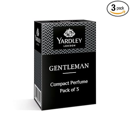 Yardley London Compact Perfume Tripack Gentleman Royale Urbane and Duke | Travel Friendly Variety Combo Pack of 3