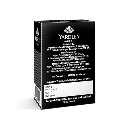 Yardley London Compact Perfume Tripack Gentleman Royale Urbane and Duke | Travel Friendly Variety Combo Pack of 3
