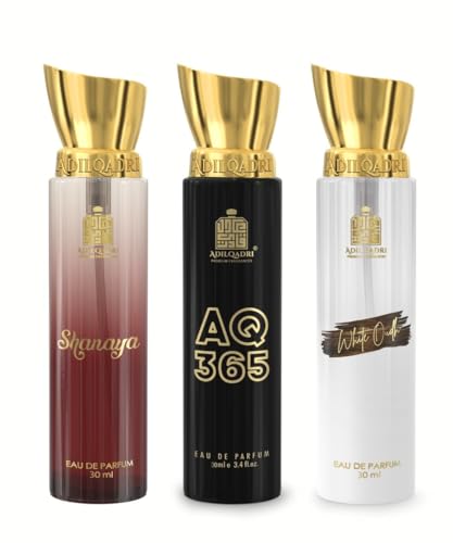 AdilQadri Shanaya AQ 365 and White Oudh Perfume Combo Pack | Arabic Long Lasting Premium Perfume Gift Set
