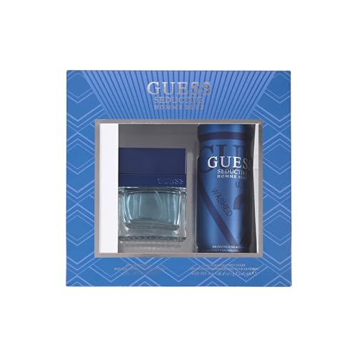 Guess Seductive Blue for Men Gift Set EDT and Body Spray | Aromatic Long Lasting Premium Duo