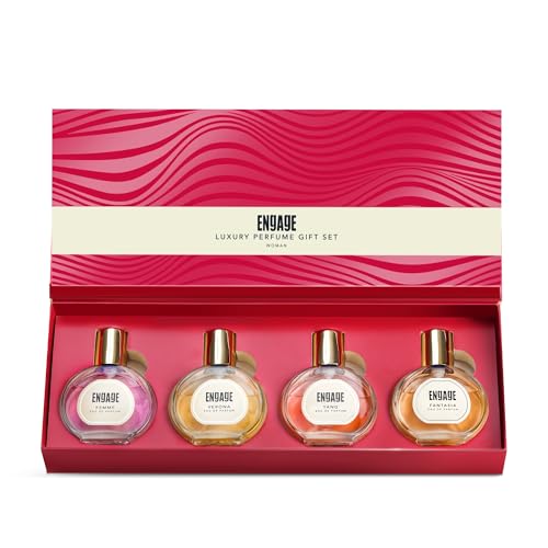 Engage Luxury Perfume Gift Set for Women | Travel Sized Assorted Perfume Birthday Gift