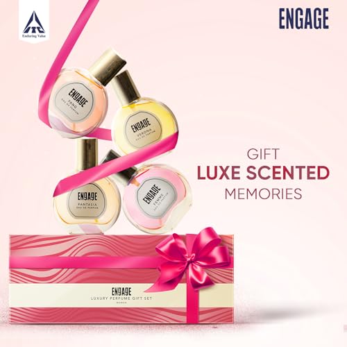 Engage Luxury Perfume Gift Set for Women | Travel Sized Assorted Perfume Birthday Gift