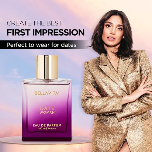 Bella Vita Luxury Date Woman Eau De Parfum Perfume with Pink Pepper, Jasmine & Vanilla
