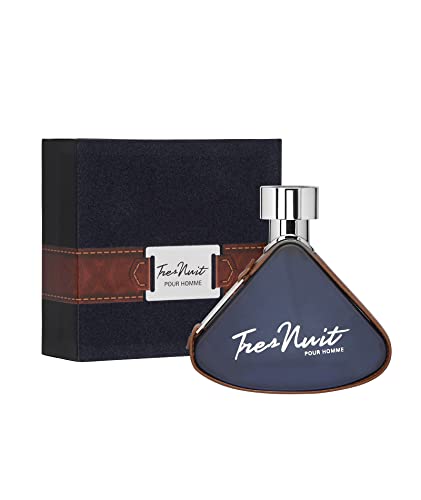 Armaf Tres Nuit 3.4 Eau De Toilette Spray for Men | Luxury Long Lasting Aromatic Classy Perfume