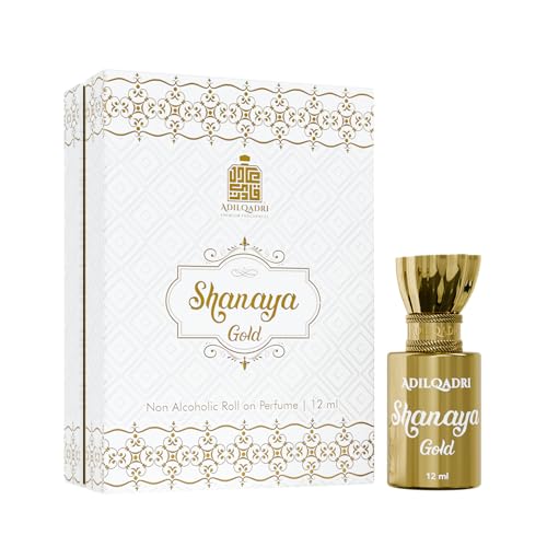 AdilQadri Shanaya Gold Attar Unisex Non Alcoholic Roll On | Arabic Long Lasting Premium Attar