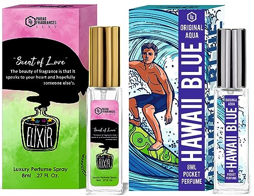 Parag Fragrances Mysore Sandal Jasmine and Ruh Gulab Attar Combo | Premium Long Lasting Attar Set