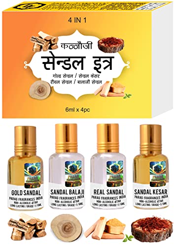 Parag Fragrances Natural Pure and Long Lasting Attar Gift Set | Variety Attar Combo