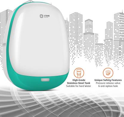 Orient Aura Neo Instant Water Heater | Compact 1 L | Vertical Mount