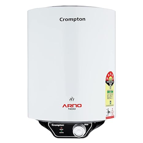 Crompton Arno Neo 25-L 5 Star Rated Storage Water Heater with Advanced 3 Level Safety, White