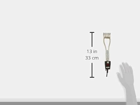 Crompton IHL 152 1500-Watt Immersion Water Heater with Copper Heating Element, Black