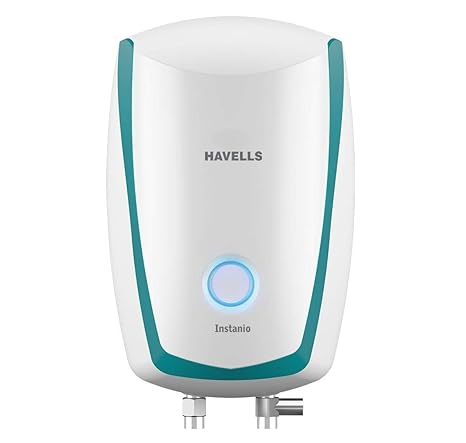 Havells Instanio 3-Litre 3KW Instant Wall Mounting Water Heater, White & Mustard