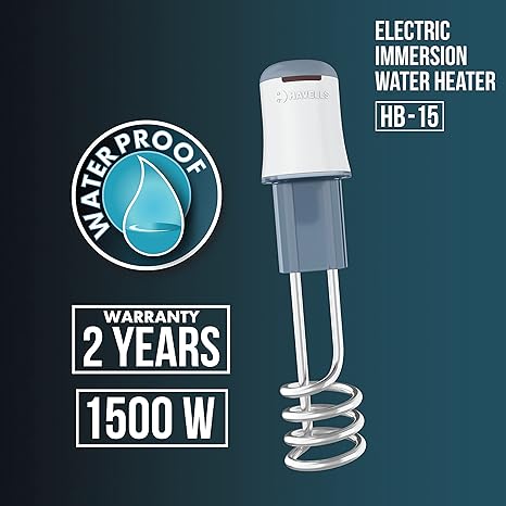 Havells HB Series Immersion Water Heater | Water-Proof | Portable Use