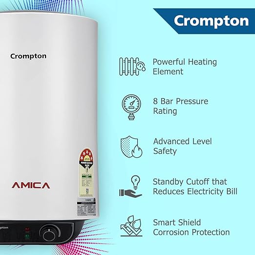Crompton Amica 25L Storage 5 Star Geyser