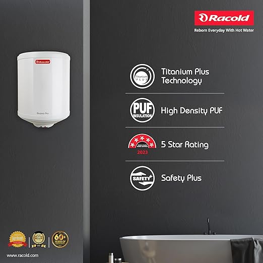 Racold Buono Pro 10L Vertical Storage 5 Star Geyser
