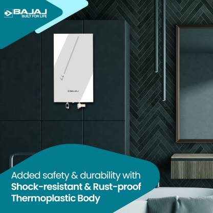 Bajaj Skive 5 L Storage 5 Star Instant Water Geyser | White
