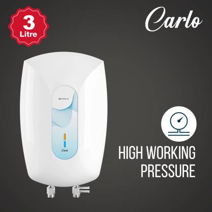 Havells Carlo 3 L 3000 kw Instant Water Geyser | White &Blue