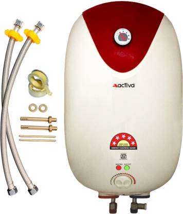 ACTIVA 25 L Storage 3 KVA 5 Star GLASSLINED Special Anti Rust Coating Tank Geyser | Ivory Brown