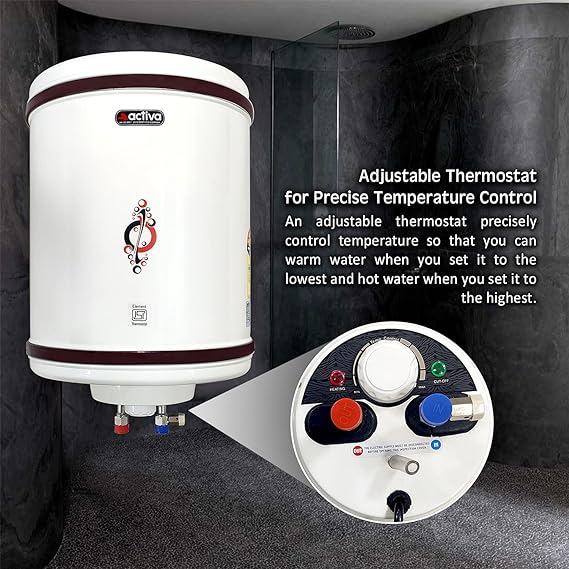 ACTIVA Storage 25 L 5 Stars 2 KVA Geyser with Special Anti Rust Coating Metal Body | Ivory