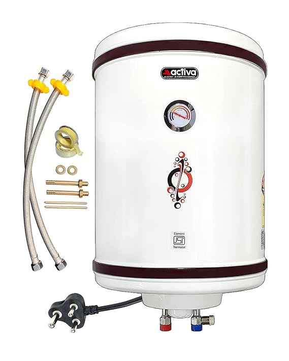ACTIVA Storage 50 L 5 Stars (.8mm TANK) 2 KVA Geyser with Special Anti Rust Coating Metal Body | Ivory