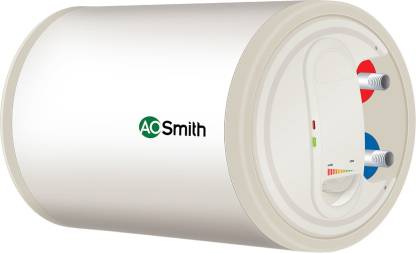 AO Smith HAS-X1-015-RHS Storage 15 L Horizontal Water Heater Geyser Rust-proof outer Body | White