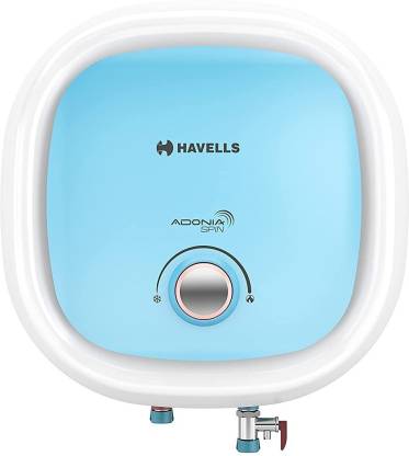 Havells Adonia Spin 10 L 5 Star Vertical Storage Water Heater Geyser | White &Blue