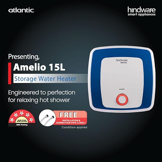 Hindware Atlantic Amelio 15 L 5 Star  Water Heater Geyser