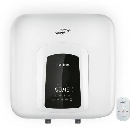 V-Guard Calino DG 15 L Storage 5 Star Water Heater with Remote Control | White