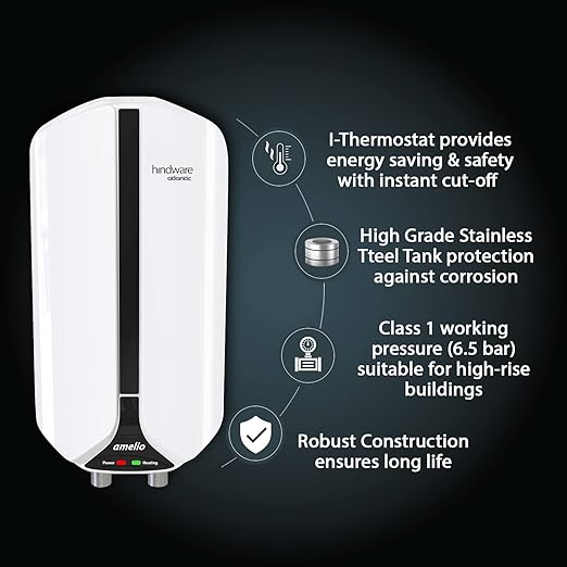 Hindware Atlantic Amelio 3L 3000W Instant Water Heater